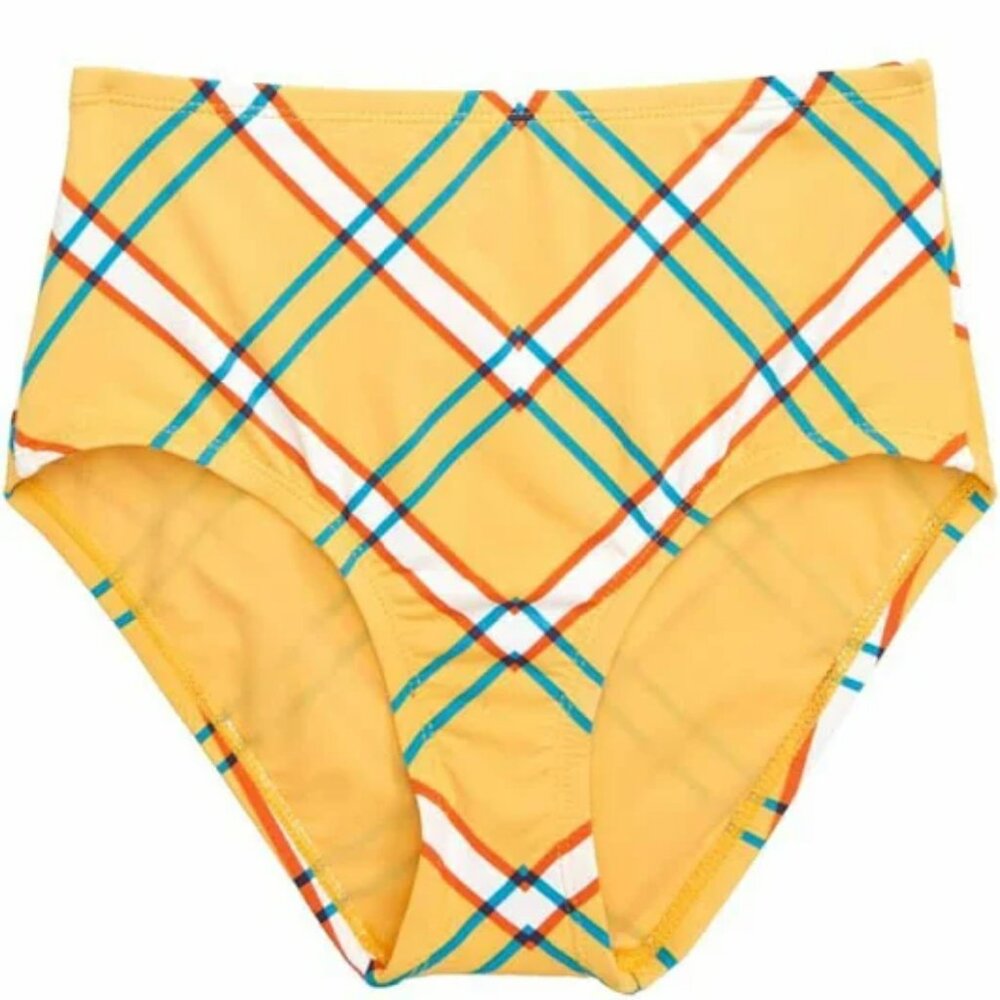 Hobie Dandelion Check High Waist Bikini Bottoms 14